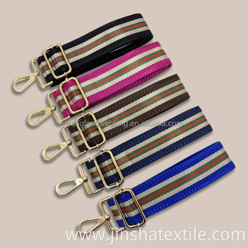 Customized Polyester Trendy Handbag Strap Nylon Shoulder Strap For Bag